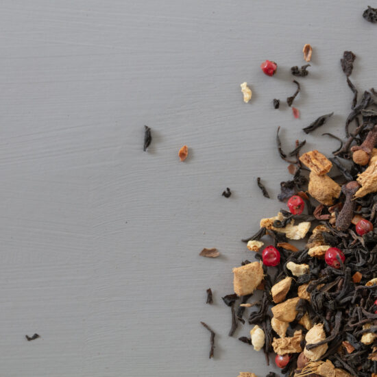Loose organic Christmas tea quality tea in a sustainable bag