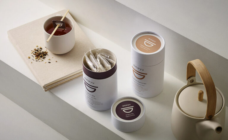 Sustainable Tea Tubes with cotten teabags organic tea